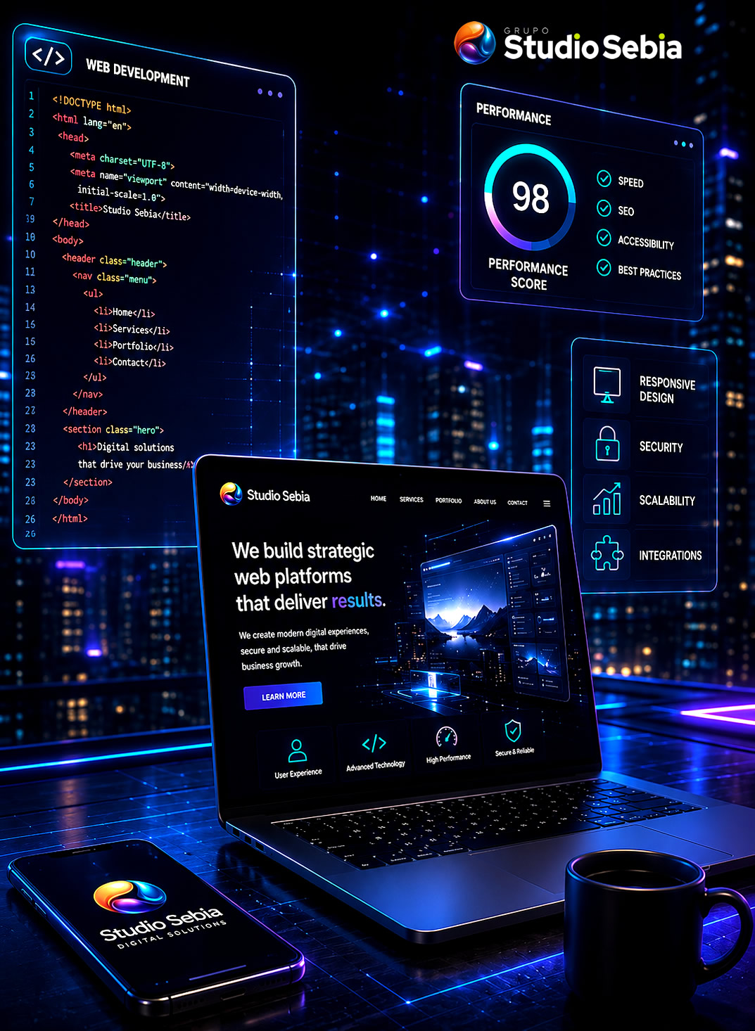 Desarrollo web estratégico y plataformas digitales para empresas